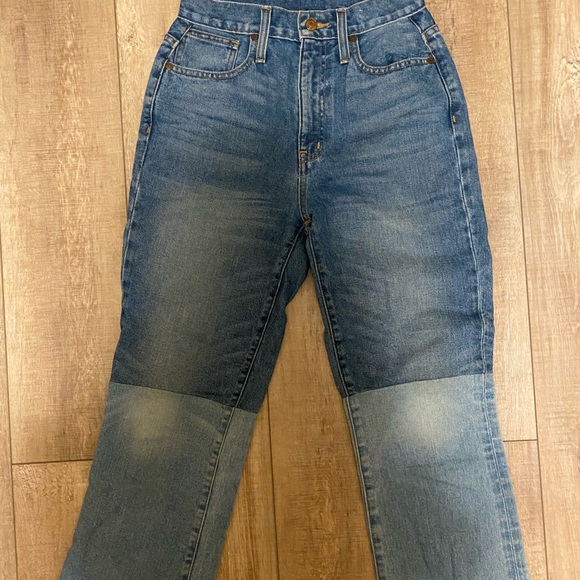 Color Block Boot Cut Denim Jeans - Picture 2 of 7